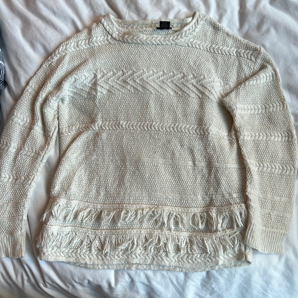 Ann Taylor Factory white sweater